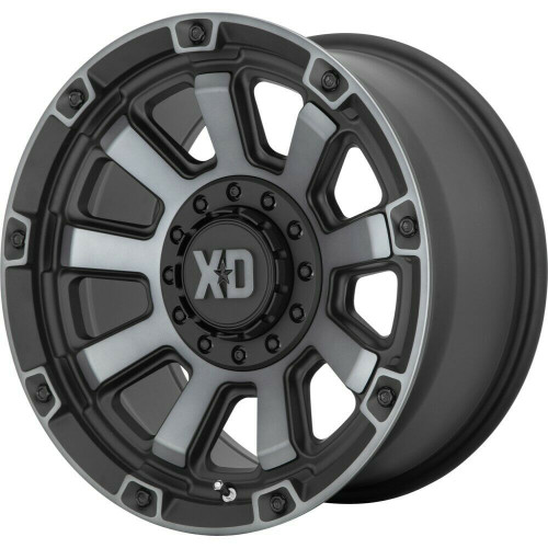Set 4 XD XD852 Gauntlet 20x10 6x135 6x5.5 Satin Black Gray Tint Wheels 20" -18mm