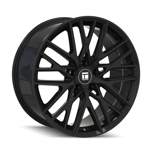 Set 4 18" Touren Tr91 18x8 Gloss Black 5x112 Wheels 35mm Rims