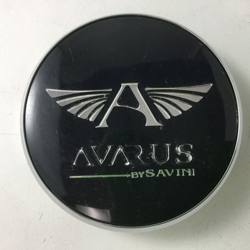 Avarus By Savini Aftermarket Wheel Center Cap Black Chrome Custom C-196-1