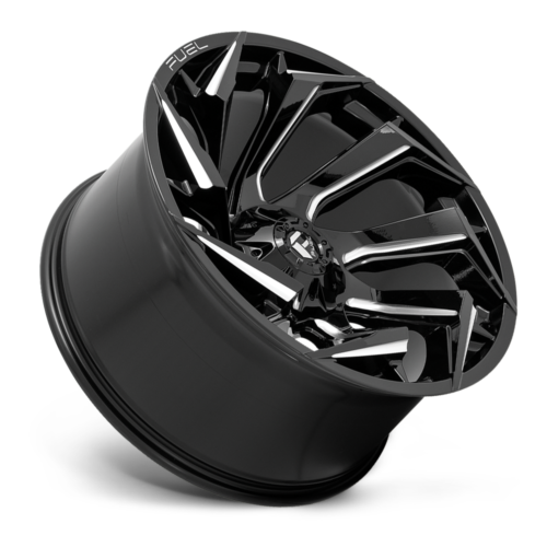 Fuel 1PC D753 Reaction 20x9 6x135 6x5.5 Gloss Black Milled Wheel 20" 1mm Rim
