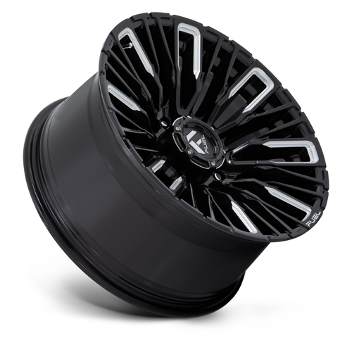 Fuel 1PC D849 Rebar 20x10 8x180 Gloss Black Milled Wheel 20" -18mm Rim