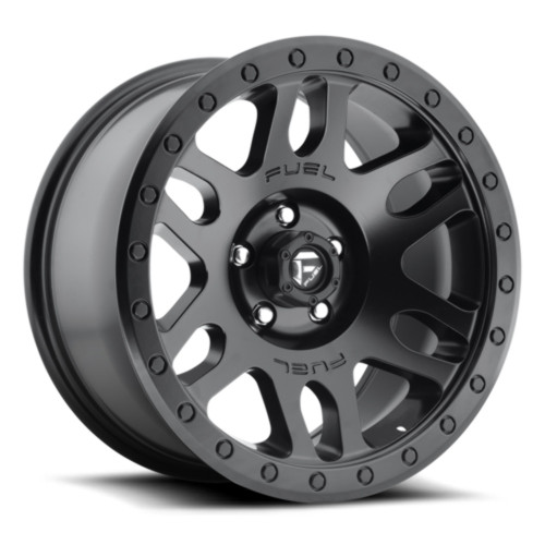 17" Fuel 1PC D584 Recoil 17x8.5 6x120 Matte Black Wheel 7mm For Chevy GMC Rim