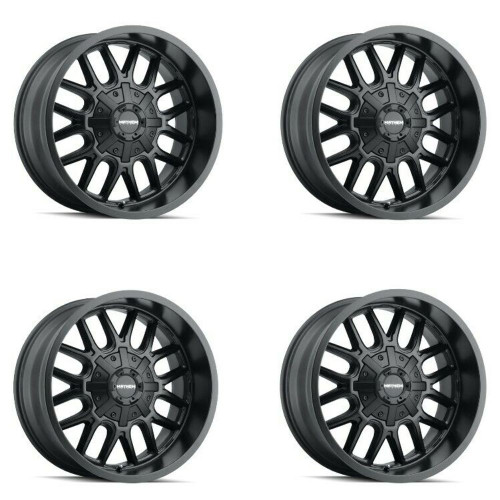 Set 4 22" Mayhem Cogent 22x10 Matte Black 6x135 6x5.5 Wheels -19mm Rims