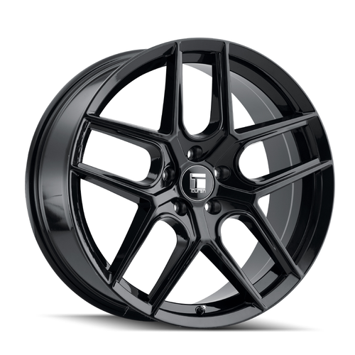 Set 4 17" Touren Tr79 17x8 Gloss Black 5x120 Wheels 35mm Rims