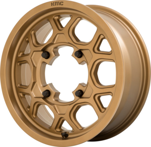 Set 4 KMC Powersports KS133 Mesa Lite 15x6 4x137 Matte Bronze Wheels 15" 38mm