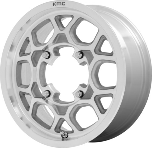 Set 4 KMC Powersports KS133 Mesa Lite 15x6 4x137 Machined Wheels 15" 38mm Rims