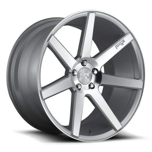 Set 4 Niche M179 Verona 20x10 5x4.5 Gloss Silver Machined Wheels 20" 40mm