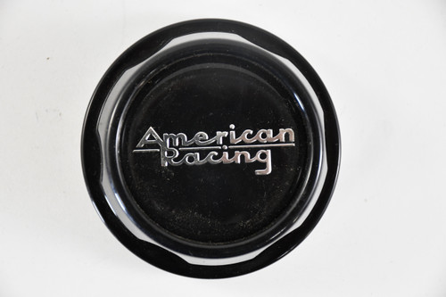 American Racing Glossy Black/ Chrome logo Center Cap Hub Cap 1523SO2 3"