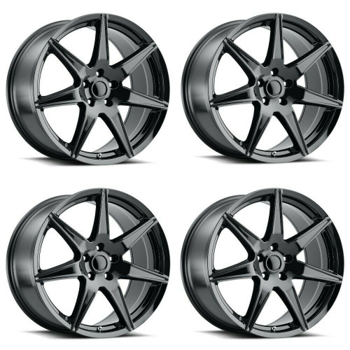 Set 4 19" Voxx Replica Mustang GT500 Gloss Black Wheels 19x10 5x4.5 40mm Rims Set 4 19" Voxx Replica Mustang GT500 Gloss Black Wheels 19x10 5x4.5 40mm Rims