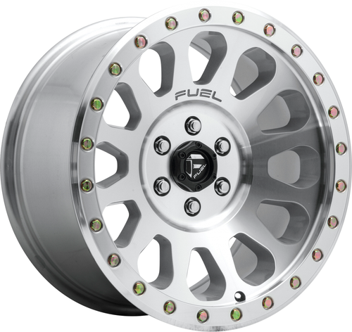 Set 4 18" Fuel D647 Vector 18x9 6x5.5 Diamond Machined Clear Coat Wheels 1mm Rim