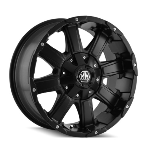 20" Mayhem Chaos 20x12 Matte Black 8x180 Wheel -44mm Rim