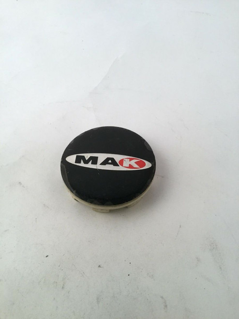 MAK Aftermarket Wheel Center Hub Cap Gloss Black Finish 2" Diameter MAK1