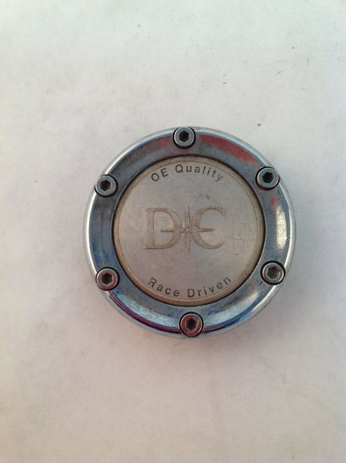 DC Aftermarket Wheel Center Hub Cap Machine Chrome Custom E-040 2.5" DC4