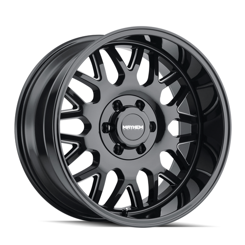 20" Mayhem Tripwire 20x9 Black Milled 8x170 Wheel 18mm For Ford F250 F350 Rim