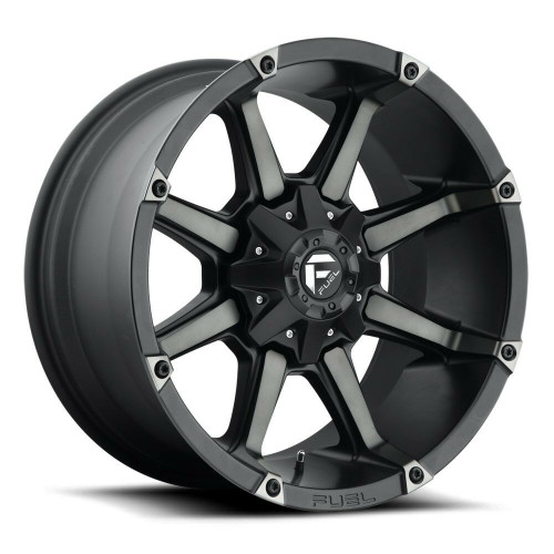 20" Fuel D556 Coupler 20x10 8x6.5 -12mm Wheel Matte Black Double Dark Tint Rim