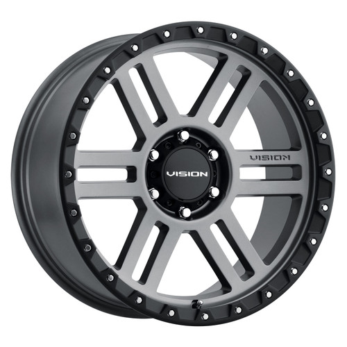 18" Vision Off-Road 354 Manx 2 Satin Grey Wheel 18x9 5x5.5 Truck 5 Lug Rim 12mm