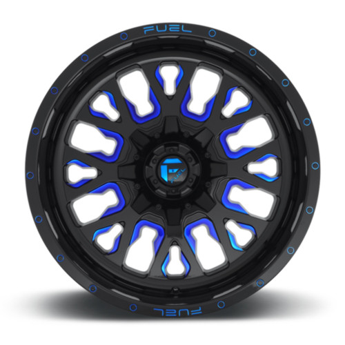 Fuel  D645 Stroke 18x9 5x5.5 5x150 Gloss Black Blue Tinted Clear Wheel 18" 20mm
