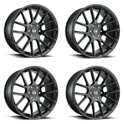 Set 4 20" DUB S205 Luxe 20x9 6x5.5 30mm Wheels Gloss Black Rims Set 4 20" DUB S205 Luxe 20x9 6x5.5 30mm Wheels Gloss Black Rims