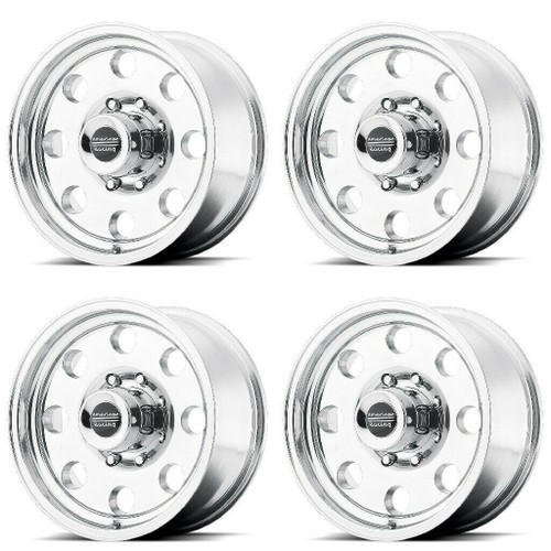 Set 4 American Racing AR172 Baja 15x8 6x4.5 Polished Wheels 15" 20mm Rims