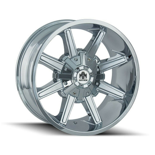 18" Mayhem Arsenal 18x9 Chrome 5x4.5 5x5 Wheel 18mm For Jeep Ford Truck Rim