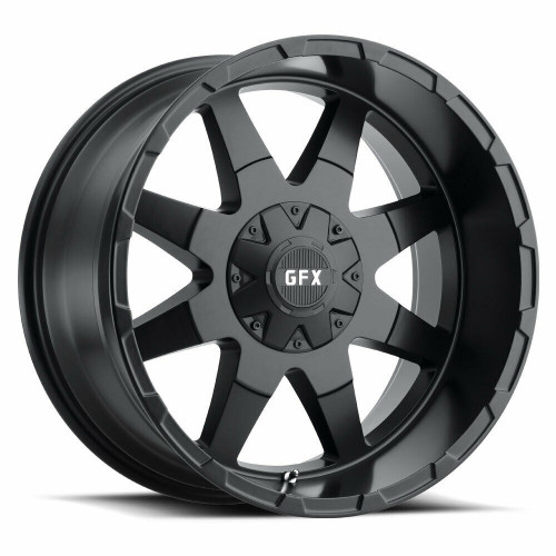 20" Voxx G-FX TR-12 Matte Black Wheel 20x9 8x6.5 0mm Rim For Ford Chevy