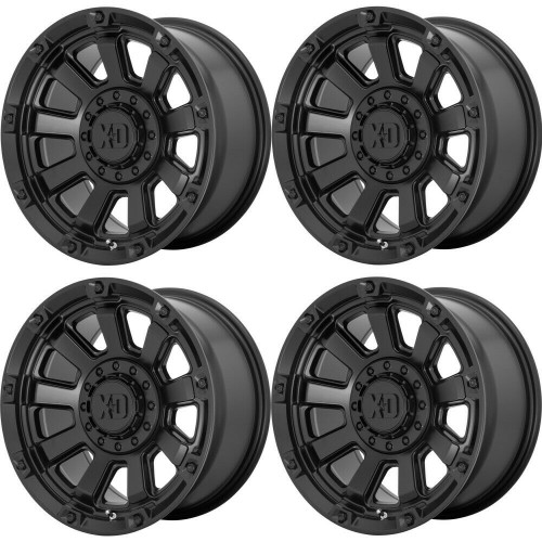 Set 4 XD XD851 Monster 3 20x10 8x170 Satin Black Wheels 20" -18mm Rims