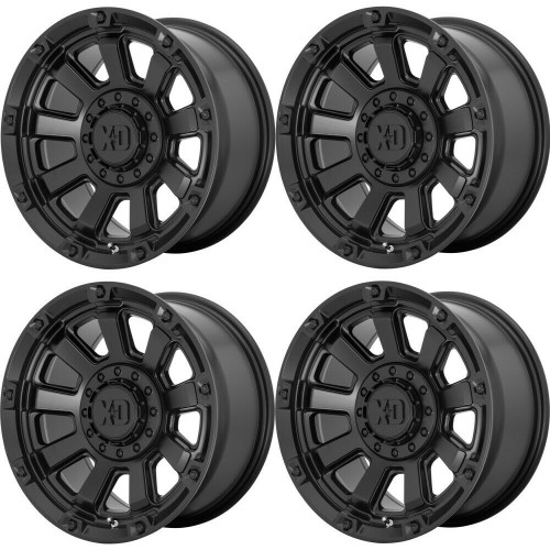 Set 4 XD XD851 Monster 3 20x10 8x170 Satin Black Wheels 20" -18mm Rims