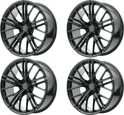 Set 4 Performance Replicas PR194 20x9 5x120 Gloss Black Wheels 20" 30mm Rims