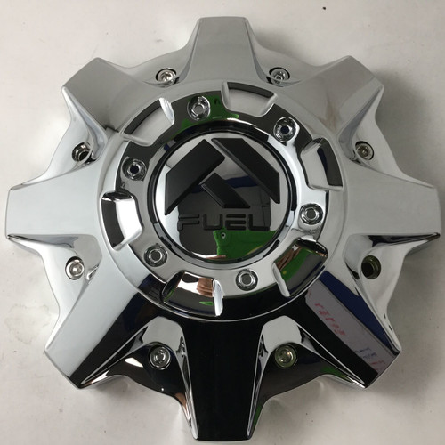 Fuel Matte Black/Chrome Center Cap Hub Cap 1002-53 8.50"