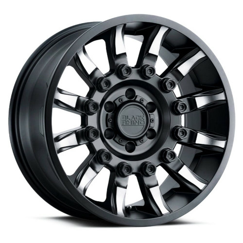 Black Rhino Mission 20x11.5 6x5.5 Matte Black Machined Tinted Wheel 20" -44