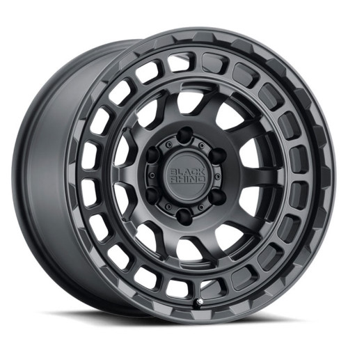 Set 4 Black Rhino Chamber 20x9.5 6x5.5 Matte Black Wheels 20" -18mm Lifted Rims