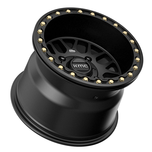 Set 4 KMC Powersports Ks235 Grenade Beadlock 14x7 4x156 Black Wheels 14" 10mm Set 4 KMC Powersports Ks235 Grenade Beadlock 14x7 4x156 Black Wheels 14" 10mm