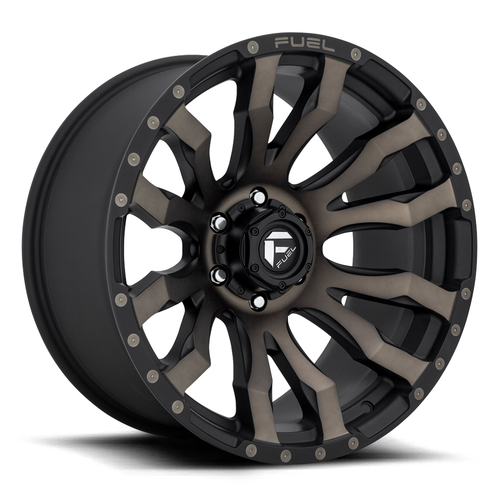 Set 4 20" Fuel D674 Blitz 20x9 8x180 Matte Black Double Dark Tint Wheels 1mm Rim