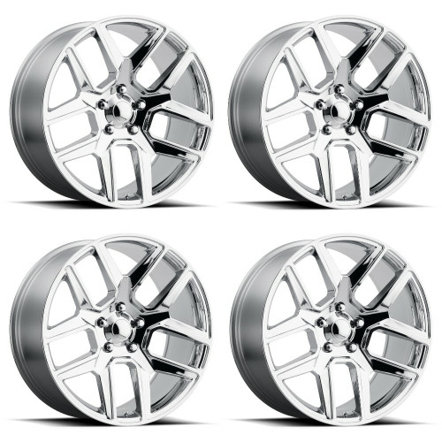 Set 4 Performance Replicas PR192 20x9 6x5.5 Chrome Wheels 20" 19mm Rims