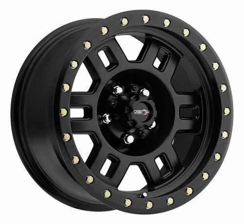 18" Vision Off-Road 398 Manx Matte Black Wheel 18x9 5x5 For Jeep Truck Rim 18mm