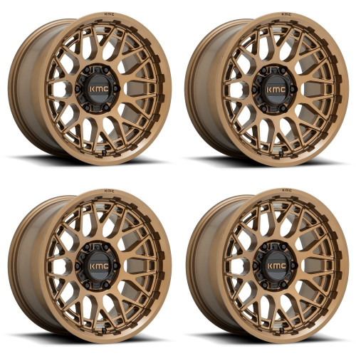 Set 4 KMC KM722 Technic 20x9 6x135 Matte Bronze Wheels 20" 0mm Rims