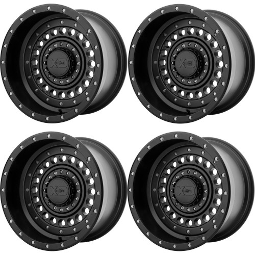 Set 4 XD XD136 Panzer 20x12 8x170 Satin Black Wheels 20" -44mm Rims
