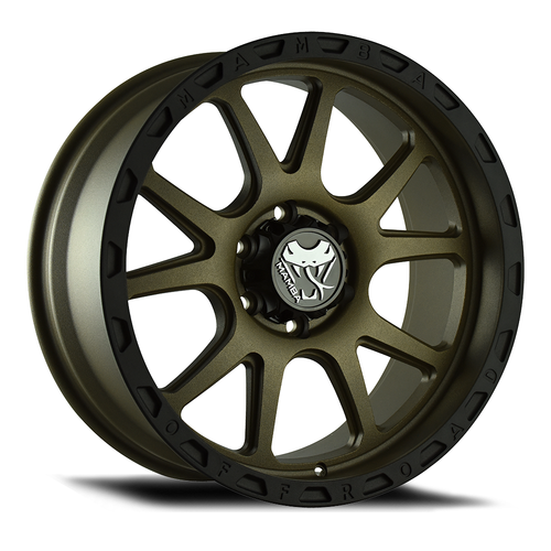 17" Mamba 599BZ M27 17x9 6x139.7 Matte Bronze w/ Black Lip Wheel -12mm Truck Rim 17" Mamba 599BZ M27 17x9 6x139.7 Matte Bronze w/ Black Lip Wheel -12mm Truck Rim