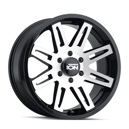 18" Ion 142 18x9 Black Machined 6x135 Wheel 0mm Rim For Ford Lincoln