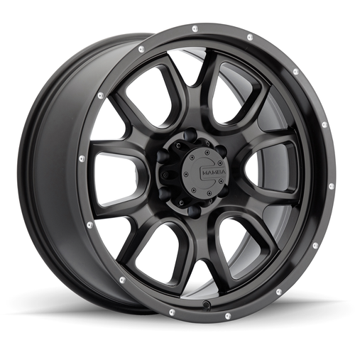 20" Mamba 591B M19 20x9 8x180 Matte Black Wheel 19mm For Chevy GMC Truck Rim