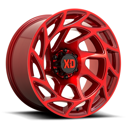 Set 4 XD XD860 Onslaught 20x10 6x135 Candy Red Wheels 20" -18mm Rims