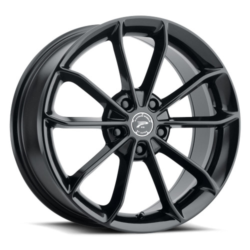 18" Platinum 457BK Revelation 18x8 5x110 Gloss Black Clear-Coat Wheel 35mm Rim