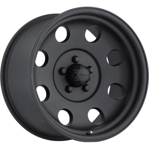 15" Pacer 164B LT Mod Black 15X7 5x4.5 Matte Black Wheel -9mm Rim