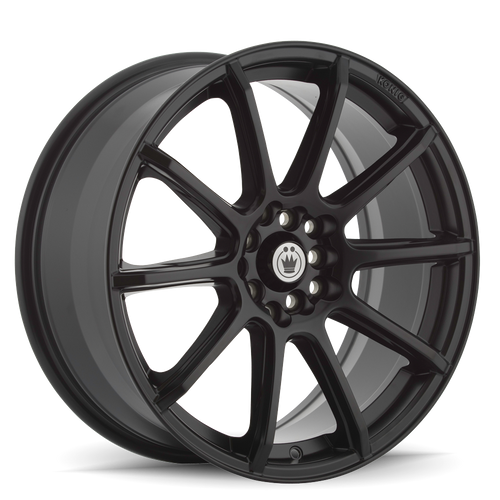 18" Konig 45B Control 18x8 5x110/115 Black Wheel 40mm Rim