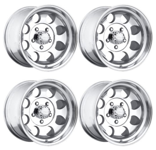 Set 4 16" Pacer 164P LT Mod Polished  16x8 Wheels 8x6.50 -06mm