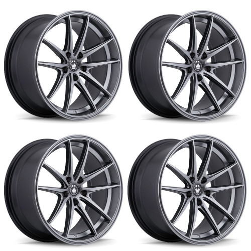 Set 4 19" Konig 37O Oversteer 19x8.5 Wheels 5x4.5 45mm Rims 37O-OS98514459