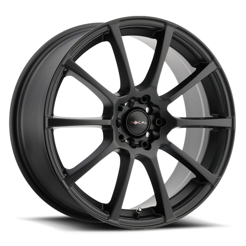 18" Focal 448SB F-20 18x8 5x100 5x4.5 Satin Black Satin Clear-Coat Wheel 40mm