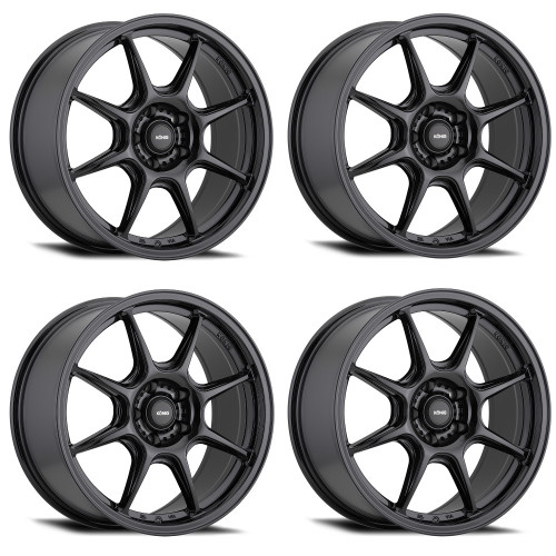 Set 4 18" Konig 102B Lockout  18x8.5 Wheels 5x4.50 +35mm