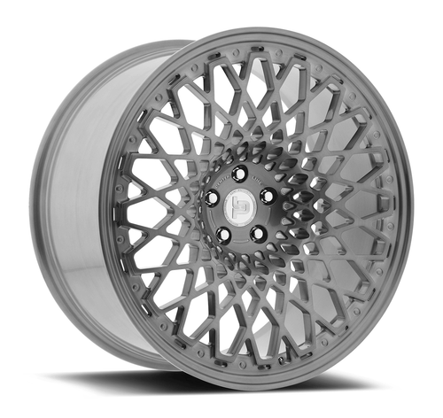 22" Centerline F42HB LP03 22x9.5 5x115 Brushed Dark Tint Clear-Coat Wheel 15mm