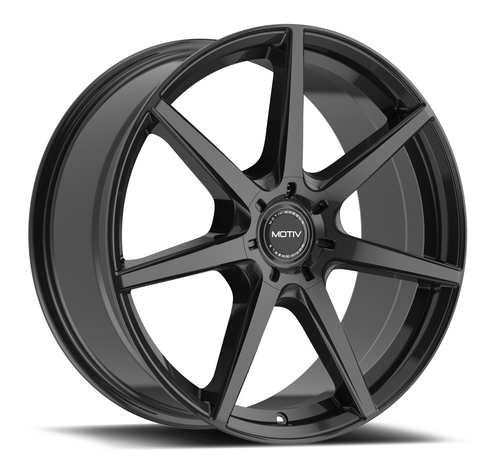 17" Motiv 432B Rigor 17X7.5 5x4.5/120 Gloss Black Wheel 40mm Rim